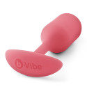 Профессиональная пробка для ношения B-vibe Snug Plug 2 коралловая