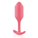 Профессиональная пробка для ношения B-vibe Snug Plug 2 коралловая