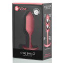 Профессиональная пробка для ношения B-vibe Snug Plug 2 коралловая