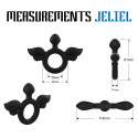 Кольцо эрекционное с крыльями Velv'Or Rooster Jeliel Angel