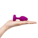 Вибрирующая втулка Vibrating Jewel Plug S/M цвета фуксии