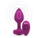 Вибрирующая втулка Vibrating Jewel Plug S/M цвета фуксии