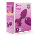 Вибрирующая втулка Vibrating Jewel Plug S/M цвета фуксии