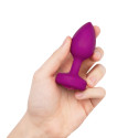 Вибрирующая втулка Vibrating Jewel Plug S/M цвета фуксии