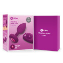 Вибрирующая втулка Vibrating Jewel Plug S/M цвета фуксии