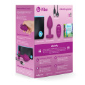 Вибрирующая втулка Vibrating Jewel Plug S/M цвета фуксии