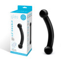 Черный стимулятор простаты из стекла BULL BLACK DILDO