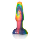 Анальная премиум-пробка с эффектом римминга в наборе PEACE & LOVE TIE-DYE