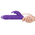 Пульсирующий фиолетовый вибромассажер с двумя виброэлементами G-SPOT THRUSTING RABBIT