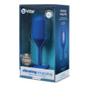 Профессиональная пробка для ношения с вибрацией синяя B-Vibe Vibrating Snug Plug 4