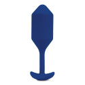 Профессиональная пробка для ношения с вибрацией синяя B-Vibe Vibrating Snug Plug 4