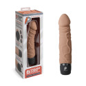 Классический массажер 6.5" Girthy Realistic Vibrator мокка