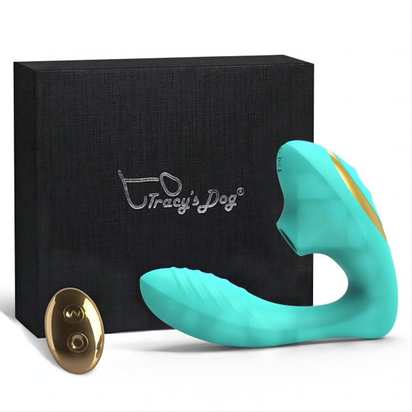 Вакуумный стимулятор с дистанционным управлением Clitoral Sucking Vibrator OG Pro 2 бирюзовый