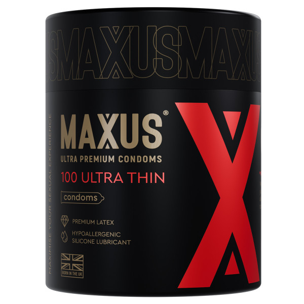 Презервативы в тубусе ультратонкие MAXUS Ultra Thin - 1 уп (100 шт)
