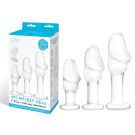 Набор из трех стеклянных стимуляторов Helmet Head Glass Anal Training Kit