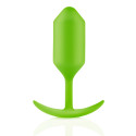 Профессиональная пробка для ношения B-vibe Snug Plug 3 лайм
