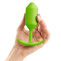 Профессиональная пробка для ношения B-vibe Snug Plug 3 лайм