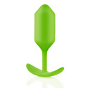 Профессиональная пробка для ношения B-vibe Snug Plug 3 лайм