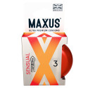 Презервативы гладкие MAXUS Sensual №3 в железном кейсе - 1 уп (3 шт)