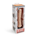 Классический массажер 8" Girthy Realistic Vibrator телесный