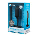Профессиональная пробка для ношения с вибрацией черная B-Vibe Vibrating Snug Plug 2