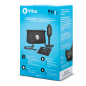 Профессиональная пробка для ношения с вибрацией черная B-Vibe Vibrating Snug Plug 2