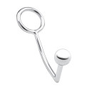 Кольцо на пенис с анальным щаром Stainless Steel Anal Hook & Cock Ring