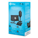 Профессиональная пробка для ношения с вибрацией черная B-Vibe Vibrating Snug Plug 4