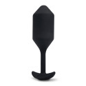 Профессиональная пробка для ношения с вибрацией черная B-Vibe Vibrating Snug Plug 4