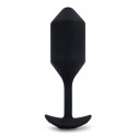 Профессиональная пробка для ношения с вибрацией черная B-Vibe Vibrating Snug Plug 4