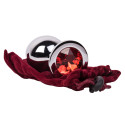 Большой плаг из стали с кристаллом RED FLAME