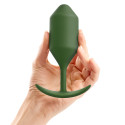Профессиональная пробка для ношения B-vibe Snug Plug 4 хаки