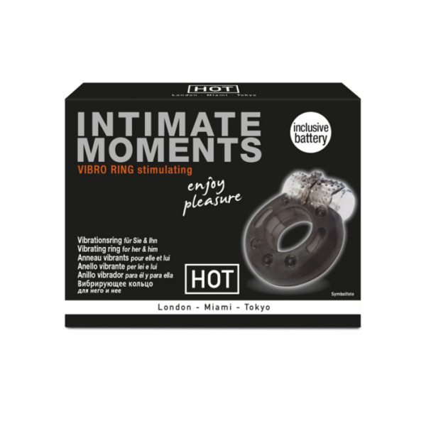 Стимулирующее серое виброкольцо Intimate Moments
