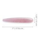Массажер тонкий le WAND Crystal Slim Wand розовый кварц