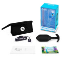Профессиональная пробка для ношения с вибрацией черная B-Vibe Vibrating Snug Plug 5