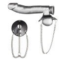 Утяжка для мошонки из искусственной кожи с цепочками PARACHUTE BALL STRETCHER
