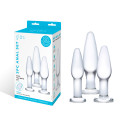 Сет из 3-х стеклянных анальных пробок ANAL TRAINING SET