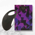 Кольцо эрекционное с вибрацией Thor Cockring Black черное