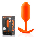 Профессиональная пробка для ношения B-vibe Snug Plug 3 оранжевая
