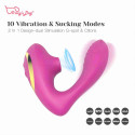 Вибромассажер для клитора и точки G Clitoral Sucking Vibrator OG розовый