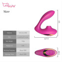 Вибромассажер для клитора и точки G Clitoral Sucking Vibrator OG розовый