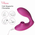 Вибромассажер для клитора и точки G Clitoral Sucking Vibrator OG розовый