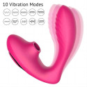 Вибромассажер для клитора и точки G Clitoral Sucking Vibrator OG розовый