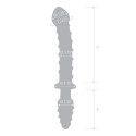 Двойной дилдо с анальной пробкой Mr. Swirly Dildo & Butt Plug
