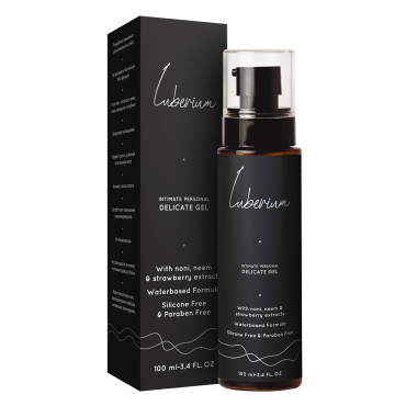 Бережный интимный гель с экстрактами нони, нима и клубники Luberium Delicate Waterbased 100 мл