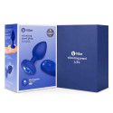 Вибрирующая втулка Vibrating Jewel Plug L/XL цвета синий сапфир