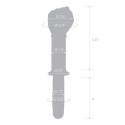 Фаллоимитатор-кулак из стекла 11 in с рукоятью Glass Fist Double Ended With Handle Grip