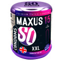 Презервативы увеличенные MAXUS XXL №15 в большом кейсе