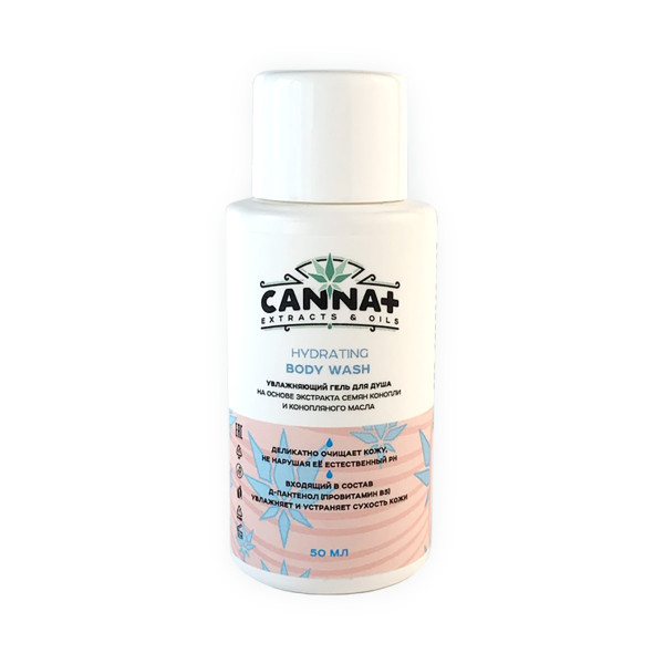 Увлажняющий гель для душа CANNA+ Hydrating Body Wash 50 мл