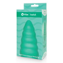 Ребристый текстурированный анальный плаг с вибрацией от b-Vibe Twist